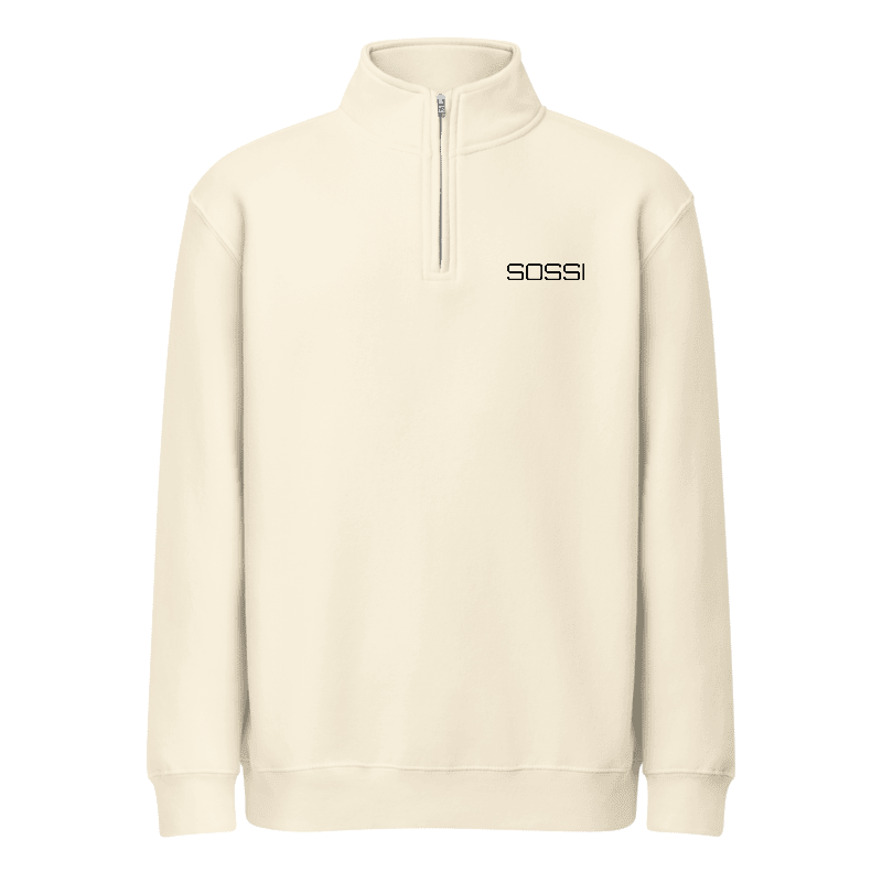 SOSSI Ecru Zip Sweatshirt