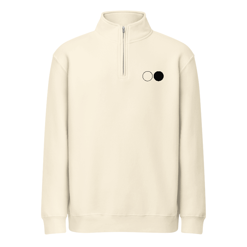 SOSSI Logo Ecru Zip Sweatshirt